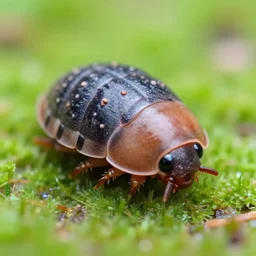 really cute pillbug, rolly - poly, 8 k, hd