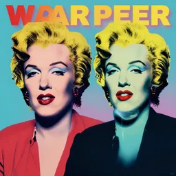 warhol and mac miller, colourized, poster, hd, coloured