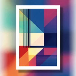 abstract beautiful multicolor gradient background, card templmate, wallpaper, lines, shapes, trending behance, poster by mondrian