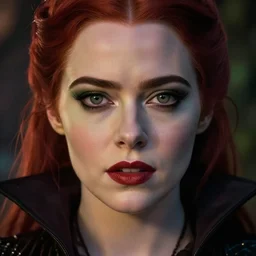 in the style of Jamie McKelvie Wicked and the Divine comic, Emma Stone vampire, mood lighting, cinematic lighting, symmetrical face symmetrical eyes