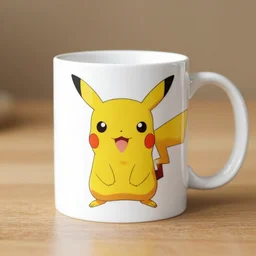 pikachu-print mug, advertising photography