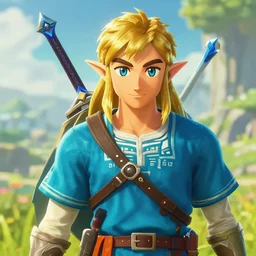 an in game portrait of reggie fils aime from the legend of zelda breath of the wild, breath of the wild art style.