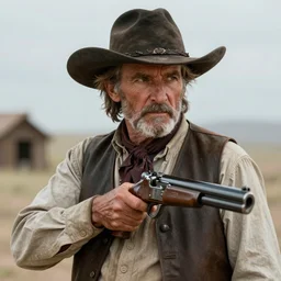 a ultradetailed portrait of jared padalecki as an old west gunfighter, masterpiece, 8 k, art by rembrant and akira toriyama