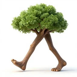 a tree with legs walking, fictional, fantasy, detailed