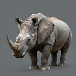 a elephant - rhino - hybrid, animal photography