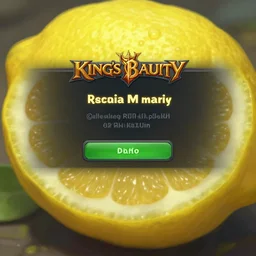 a close - up lemon, in concept art of main menu loading screen background. for russian mmorpg king's bounty by katauri, by a chinese freelance artist, artstation, behance, style of hearthstone