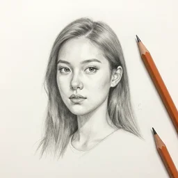 a drawing where the artist's materials were limited to one 5 b pencil, but the artist didn't know what to draw