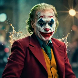 joe biden as a joker - clown! in gears of war, splash art, movie still, cinematic lighting, ray tracing, detailed chuck joker - clown face!, octane render, long lens, shallow depth of field, bokeh, anamorphic lens flare, 8 k, hyper detailed, 3 5 mm film grain