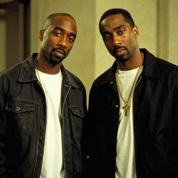 a film still from new jack city. tupac shakur as nino brown
