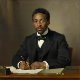 facial portrait of united states president demarcus cousins, 1 9 5 6. sitting at the resolute desk. oil on canvas by william sidney mount. trending on artstation