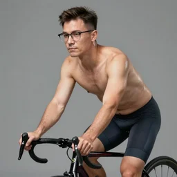 a short man wearing glasses & cycling shorts, gay, elegant, real life skin, intricate, high detailed, artstation, concept art, smooth, sharp focus, art by artgerm and greg rutkowski