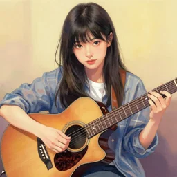 paint herbguitar, shin hanga