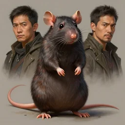 a detailed portrait of a rat guardian, by victo ngai and justin gerard, digital art, realistic painting, very detailed, fantasy, character design, dnd, trending on artstation