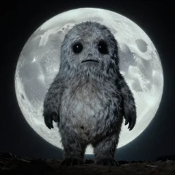 the moon creature from a 9 0 s found footage