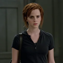 Movie still of Emma Watson in The Matrix