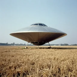 a 1 9 9 0 photograph of a diamond shaped ufo over a field, grainy, photo realistic