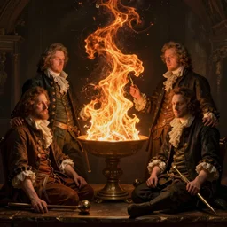 alchemy still life amazing composition. by artstation trending, by joseph mallord william turner, luis royo, konstantin razumov, cinematic lighting, fractal flame, highly detailed