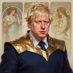 Boris Johnson as Thanos, highly detailed character in digital fantasy, painted portrait, artstation, concept art, hard focus, illustrations, works by Artgerm and Greg Rutkowski, Alphonse Mucha and Craig Mullins, James Gene, Andrey Ryabovichev, Mark Simonetti and Peter Morbacher, 16 thousand