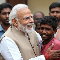 narendra modi laughing at poor people