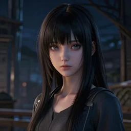 a potrait of anime girl, fine details. night setting. realistic shaded lighting poster by ilya kuvshinov katsuhiro, artgerm, jeremy lipkin and michael garmash, unreal engine 5, radiant light, detailed and intricate environment