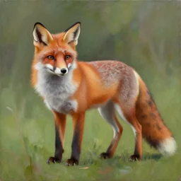 a painting of a fox by ian sprigger