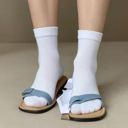 socks in sandals