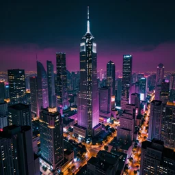 cyberpunk city