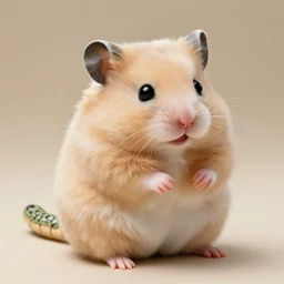 Hamster with a Snake Tail, Plushie, Fluff