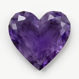 heart shaped amethyst painted by francis bacon