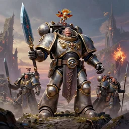 full body portrait of a god of art from warhammer 4 0 k, on a fantasy landscape, by hr giger, greg rutkowski, luis royo, wayne barlowe and cristian sauret, 8 k