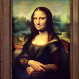 The mona lisa in the style of Sven Nordqvist