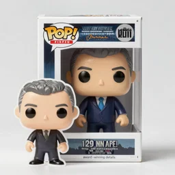 “ very very intricate photorealistic photo of a george w. bush funko pop on a white background, award - winning details ”