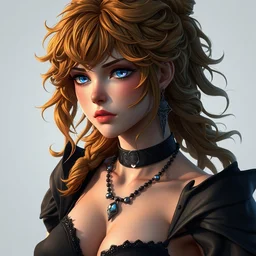 female mereoleona, black clover anime, au naturel, hyperdetailed, digital art, trending in artstation, cinematic lighting, studio quality, smooth render, unreal engine 5, octane render, art style by klimt and nixeu and ian sprigger and wlop and krenz cushart and ilya kuvshinov