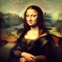 Marilyn Monroe painted like the mona lisa by Baron Stringer 1954, Hulton Archive