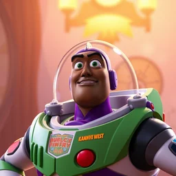 kanye west as buzz lightyear in the movie toy story, detailed artstation, anime, disney, pixar, 8 k, 4 k, 6 0 0 mm, hd, dof, kodak film, volumetric lighting, subsurface scattering, detailed photorealistic, octane render, detailed details