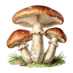 mushrooms very rich life textbook scientific botanical mycological illustration, made by Wenceslas Hollar and Ernst Haeckel in vintage Victorian England colourised print style with saturated colours