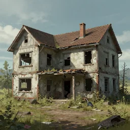 photo the last us part 2 abandoned houses : 5 4 k rtx hdr volume light concept studio matte painting environement digital illustration fanart artstation by eytan zana and balazs agoston, jad saber, aaron limonick, pablo dominguez and florent lebrun and robby johnson