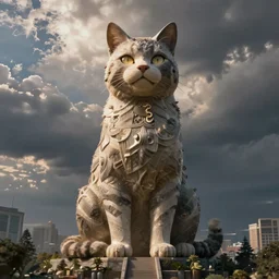 a gigantic cat tower