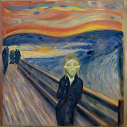 calm winter night.. painted by edvard munch