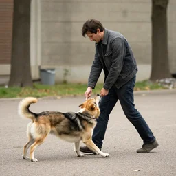 a man turning into a dog