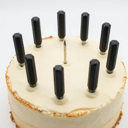 cake with screwdrivers as ingredient