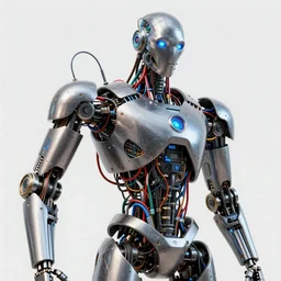 a robotic god made of wires, electricity, and cables in the style of jean giraud in the style of moebius trending on artstation deviantart pinterest detailed realistic hd 8 k high resolution