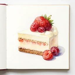 dreamberry creamscape, watercolor album art, highly detailed, sharp, film, soft lighting