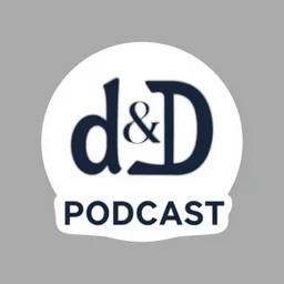 graphic design logo for a d&d podcast, modern, clean,