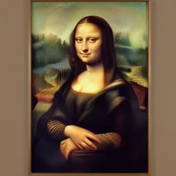 Heni Rousseau painting the mona lisa
