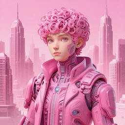 pink cyberunk city, beautiful, detailed portrait, intricate complexity, ilya kuvshinov, cell shaded, 4 k, concept art, by wlop, ilya kuvshinov, greg rutkowski