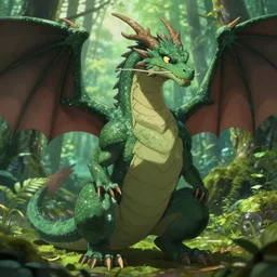 handsome anime dragon in amazon rainforest, dnd character, background focus, fantasy, magic, realistic textured skin, clear clean, by lya kushinov, avetetsuya studios, alexandra fomina artstation, by makoto shinkai, digital 2 d, matte painting