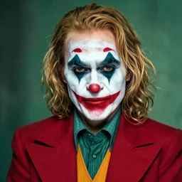 Pamela Anderson with joker makeup
