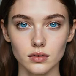 stunning goddess of life portrait, clear blue eyes. realistic, symmetrical face. art by bowater charlie, mark brooks, julie bell, arian mark, tony sandoval