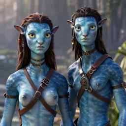 jake sully from avatar meets eywa, cinematic, detailed, realistic, 4 k hd